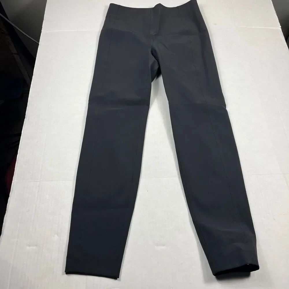T Alexander Wang Slim Ankle Dress Pants Black Stretch Classic Trousers Size 4/6